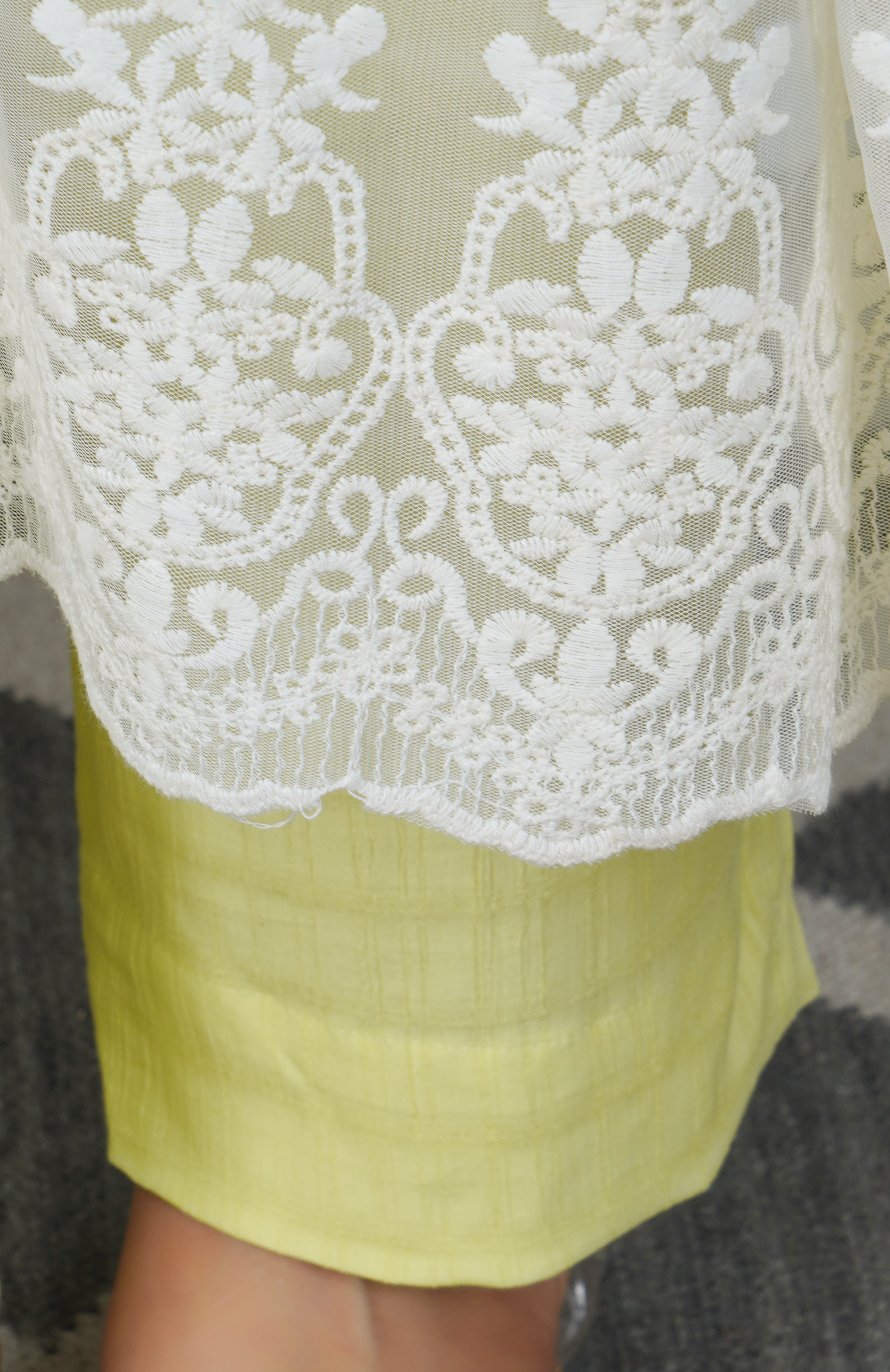 Light Green Umbrella Frock Style 2-Piece Set
