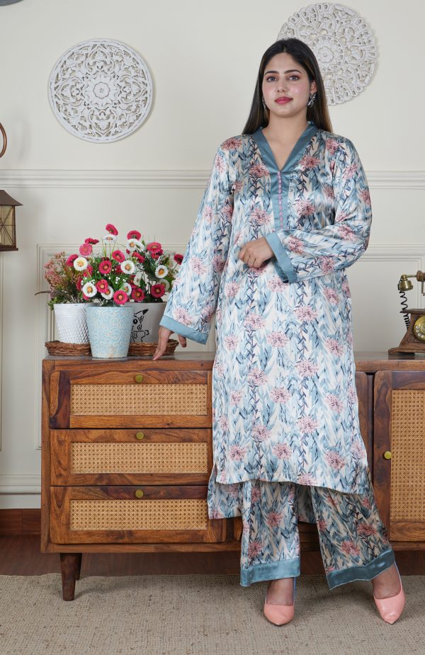 Italian Silk 2 Piece Designer Co-ord Set - Image 4