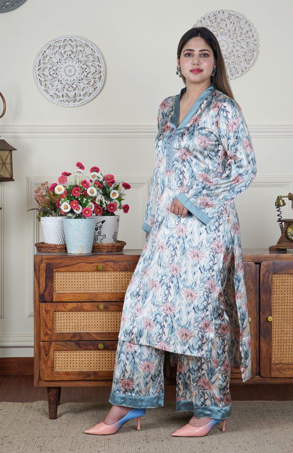 Italian Silk 2 Piece Designer Co-ord Set - Image 3