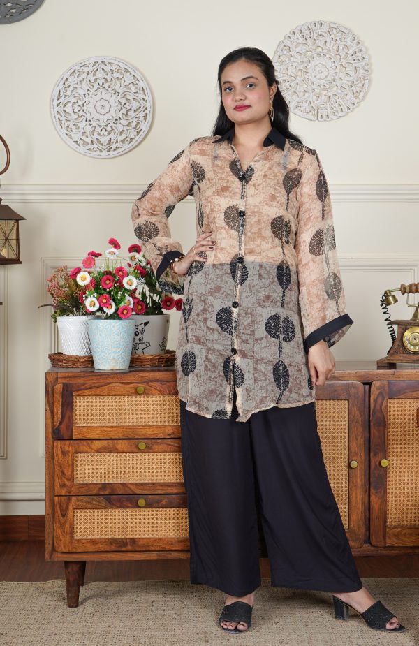 Chiffon Printed 2 Piece Co-ord Set - Image 5