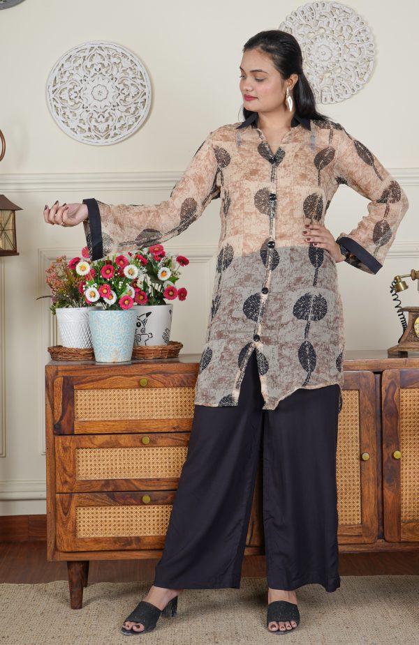 Chiffon Printed 2 Piece Co-ord Set - Image 2